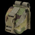 The Condor Single Frag Grenade Pouch in Scorpion OCP features a plastic buckle closure and webbing straps on the back.